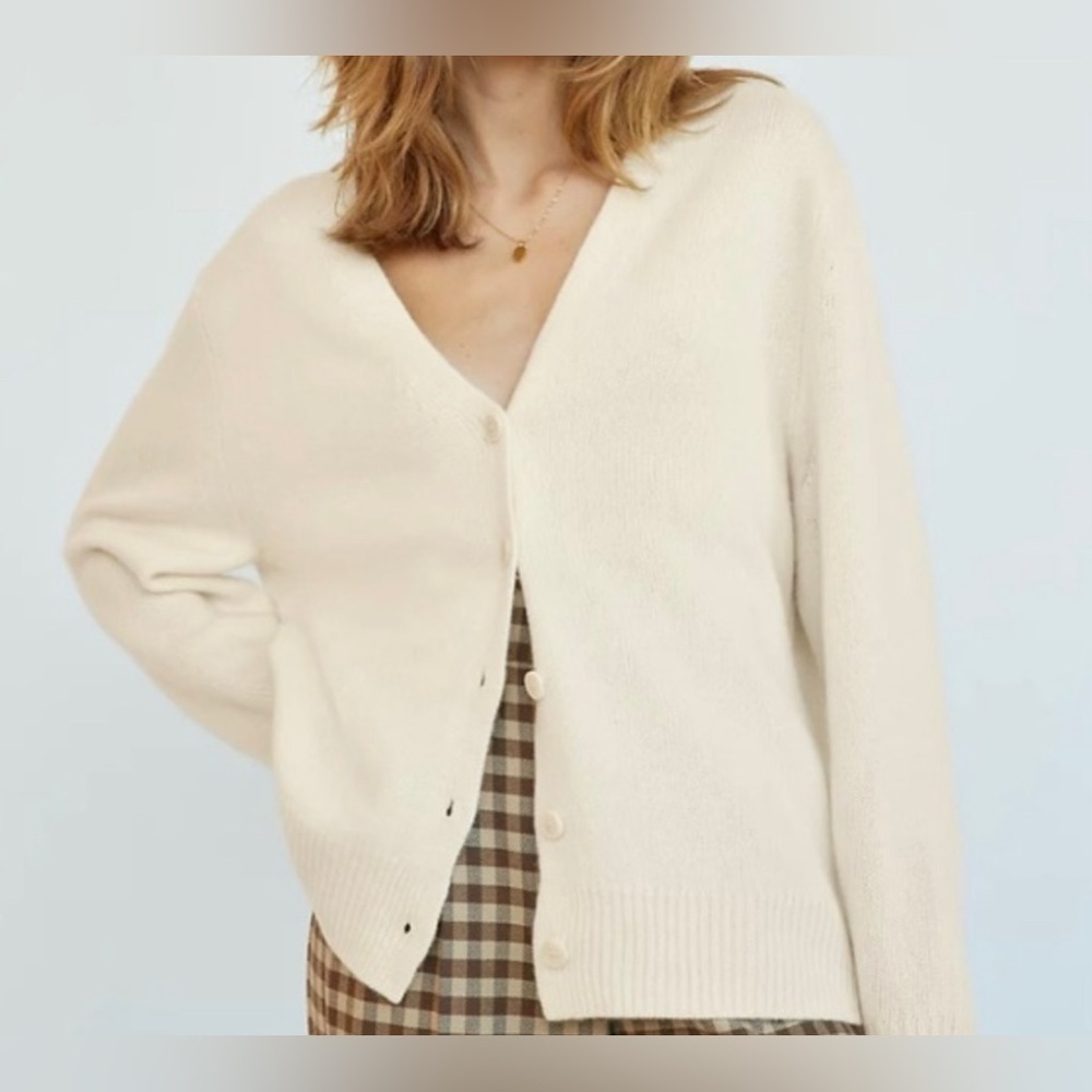 Wilfred Cream Cardigan Sweater